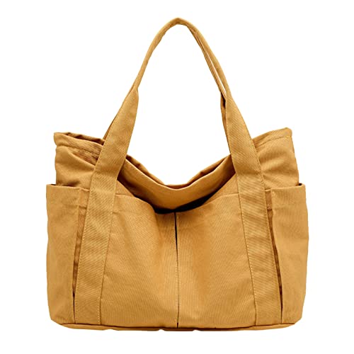Sac à main portefeuille femme toile rétro travail grand format