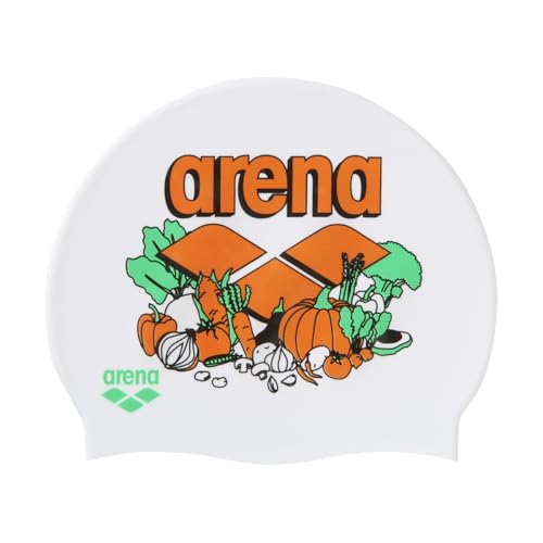 Arena AS6FSCF1U Swim Cap, Unisex, Silicone Cap, One Size Fits Most, for Swimming, Exercise, Training, Silicone Material, Elastic