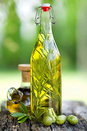 Bormioli Rocco Giara Clear Glass Bottle With Stopper, 33 3/4 Oz. (2, Clear) #TOP7