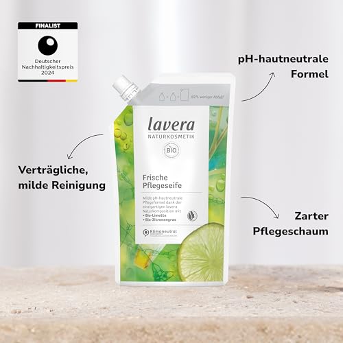 Flüssigseife Lavera Nachfüllbeutel Frische Pflegeseife 6er Pack