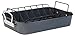 Price comparison product image Thomas 1406401 Teflon Non-Stick Roasting Pan with Rack, Enamel, Black