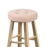 baibu Round Stool Cushions, Super Breathable Round Bar Stool Cover Seat Cushion Beige 12" - One Cush