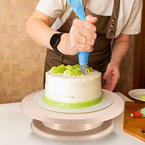 Cake Decorating Kits, Rotating Cake Turntable Tools, Cake Decorating Plates, Cake Decorate Stand Supplies Kits, with Cake Scrappers, Spatulas, Cake Piping Bags and Piping Tips