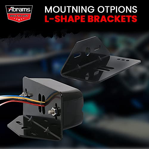 Abrams Sae Class-1 Edge 3 Series [White] 9W - 3 Led Emergency Vehicle Truck Led Grille Light Head Surface Mount Strobe Warning Light #TOP7