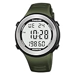 Sports Waterproof Pedometer Watch for Walking No Charging, No App Connection, with EL Backlight. Simple, Practical Choice for Mobile-Free Fitness Enthusiasts TIMEURE-2308 (Green)