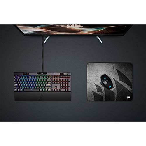 Corsair MM300 PRO Premium Spill-Proof, Stain-Resistant Cloth Gaming Mouse Pad (36 x 30 cm Surface, Micro-Weave Fabric, 3 mm Thick Plush Rubber, Durable Anti-Fray Edges) Medium, Black/Grey