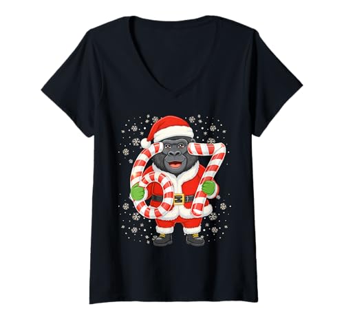 Womens 67 Meme Dog Funny Christmas PJm Men Women Family Matching V-Neck T-Shirt