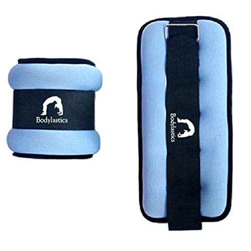 Image of Bodylastics Ankle & Wrist Weights Pair for Legs & Arms, Neoprene Adjustable Strap for Men & Women, Soft & Durable for Fitness, Walking, Jogging, Aerobics, Gym & Strength Training