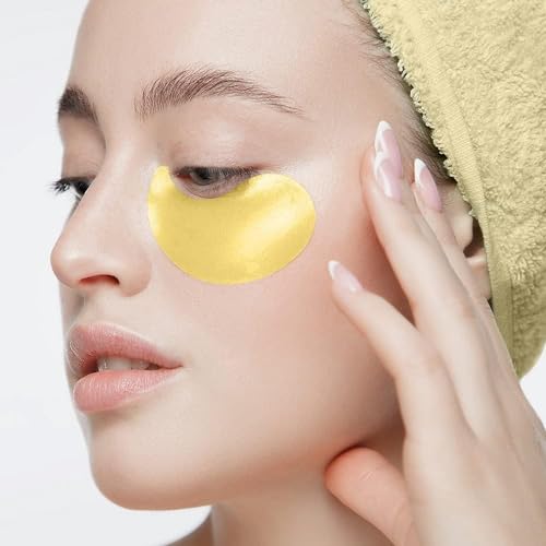 Image of Hydra Under Eye Serum Patches For Dark Circles Fine Lines & Wrinkles|Pack Of 60 Patches 30 Pairs (GOLD)
