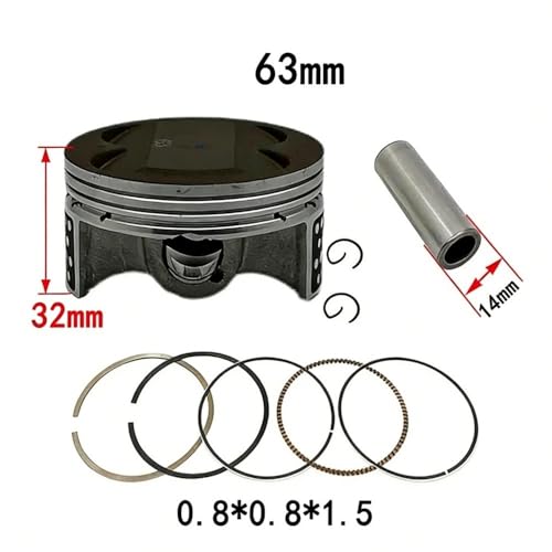 Kit cilindro 63mm Nmax 155 aumenta a 183cc con piston de alta compresion 3