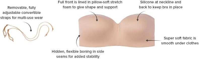 Wacoal Womens Staying Power Wire Free Strapless Convertible Bra - Image 6