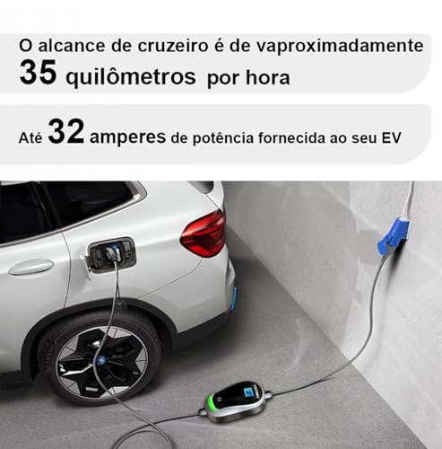 TAYNIU SmoothPro Carregador EV Portátil 7KW 10A 13A 16A 24A 32A Ajustável Estação Carro Elétrico Por