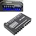 Car Audio Equalizer, 5-Band Adjustable Car Equalizer with Crossover for Car Stereo System Tuning