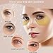 Nimiah 24k Gold Eye Masks Anti-Aging Under Eye Mask Under Eye Patches 30 Pairs