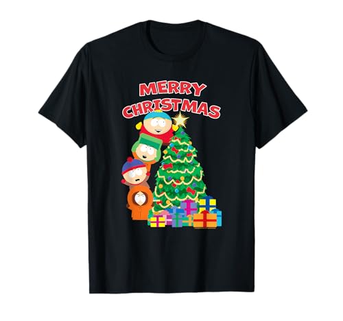 South Park Merry Christmas from Cartman, Kyle, Stan, Kenny T-Shirt