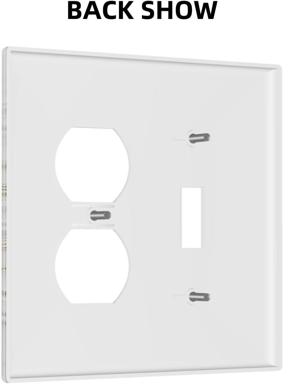 Decorative Outlet Covers Rococo Gold Butterfly Grey Marble 2 Gang Light Switch Cover Plate Single Toggle Duplex Wall Plates for Electrical Outlets Switch Plate Covers for Home Decor image 4