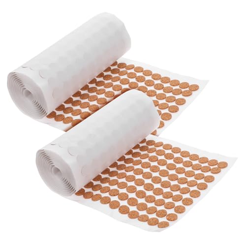 DOITOOL Self-Adhesive Cork Pad Protector Cabinet Door Bumpers Roll of Cork Easy Install Wall Protector