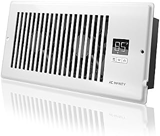 AC Infinity AIRTAP T4, Quiet Register Booster Fan with Thermostat Control. Heating Cooling