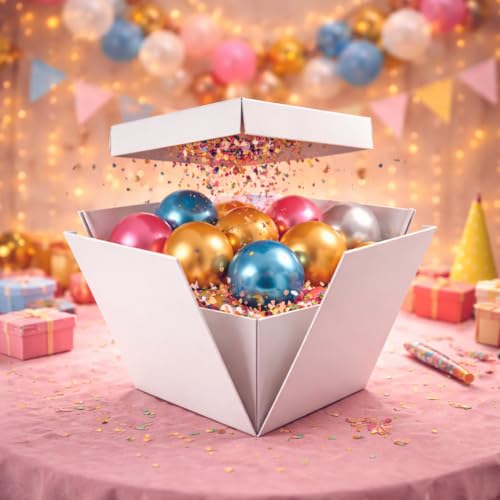 Chianese Scatola Regalo a Sorpresa Mini Box Surprise per Palloncini