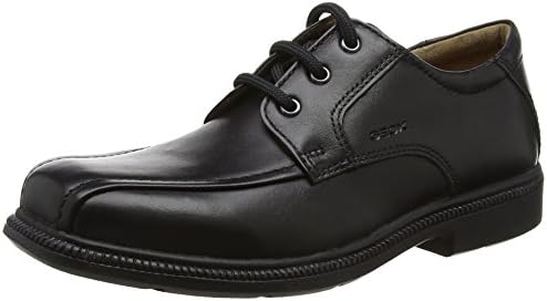 Geox Boy's Federico 3 School Uniform Shoe, Black, 35 M EU Big Kid (3.5 US)