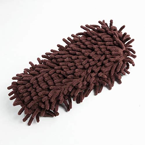 Microfiber Washable Mop Slippers Shoes Floor Dust Dirt Hair Cleaner Tpak26718 #TOP2