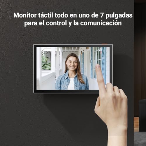 EZVIZ Videoportero WiFi Sistema de Intercomunicación 1080P, 7'' Monitor Táctil a Color,Timbre Video Mirilla 2 Hilos,Desbloqueo en Remoto,Audio Bidireccional,Doble Banda (2,4/5GHz), Diseño Delgado, CP5 - imagen 3