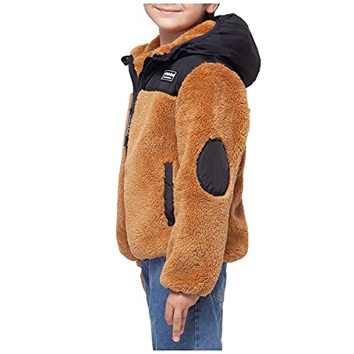 Rokka&Rolla Boys' Hooded Sherpa Fleece Lined Jacket4