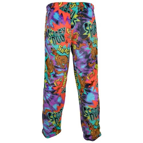 Scooby-Doo and Shaggy Tie-Dye Men's Plush Sleep Pants2