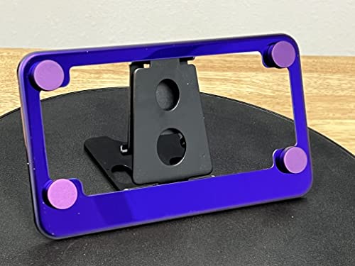 Ka Legend Purple Chrome T304 Stainless Steel Motorcycle Bike License Plate Frame (Qty: 1 Frame) #TOP1