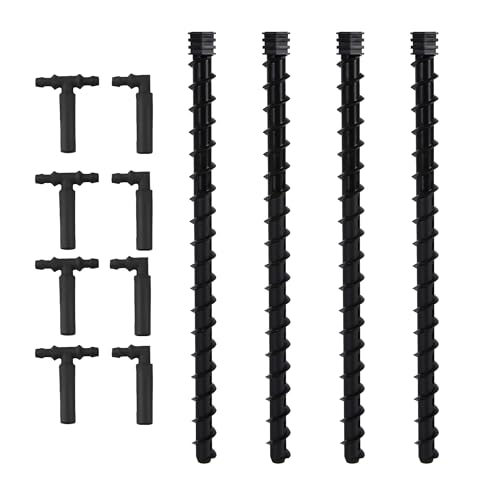 KDrip-It Stake Irrigation System, 25 PSI Preset, 3/4" Hose Thread, Water-Saving Drip System Kit for Gardens, Trees, Shrubs, Lawns, and Flower Beds, 4-Pack