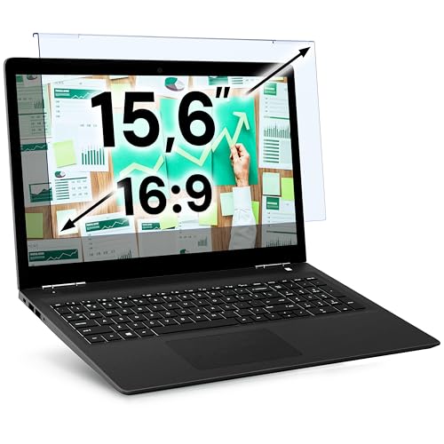 VINTEZ Blue Light Screen Protector for 15.6 Inch Computer Monitor and Laptop – Anti-UV Blue Light Blocking Film for Desktop PC, Eye Protection Filter, 14.2" x 8.7", 1 Pack