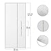 FUNTECK Screen Door Seal for Portable Air Conditioner and Tumble Dryer, Snap Shut Automatically, Fits Door Size up to 34
