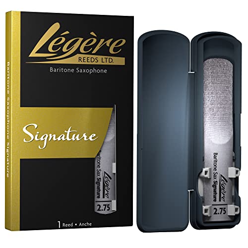 Légère Reeds - Anche Pour Saxophone Baryton, Signature, Force 2.75 (BSG2.75) - Anche Synthétique Haut de Gamme Pour Bois