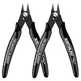 2Pcs 5 inch Small Flush Cutters Wire Snips Clippers Diagonal Cutters, Wire Cutter Soft Copper Wire S