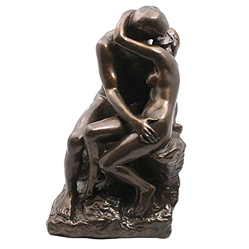 in confezione robusta Parastone – Statuetta Rodin – Il Bacio – Bronzo – 17 cm
