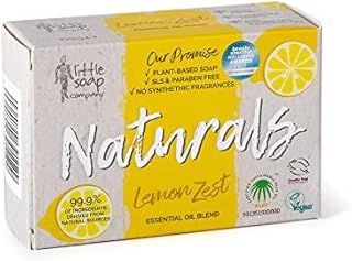 Little Soap Company Naturals Range - Bar Soap | Refreshing Cleansing Soap bars (Lemon Zest)