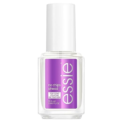 Essie Top Coat no chips ahead mit Acrylharz, Schutz und Glanz, Transparent, 13,5 ml
