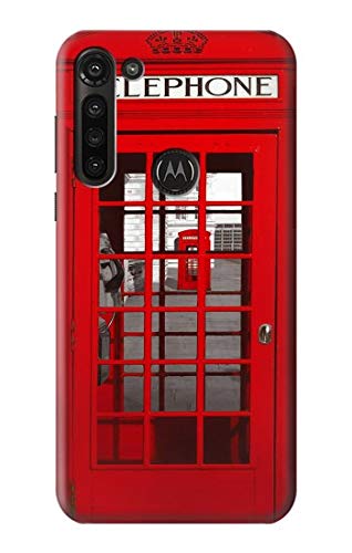 Coque Moto G8 Power Cabine Rouge Etui Housse Protection Antichoc Motorola