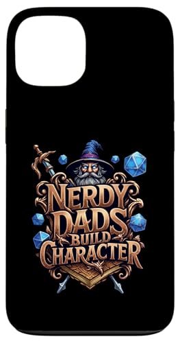 Nerdy Dads Build Character Funny RPG Dice Tabletop Gamer �X�}�z�P�[�X iPhone 13 �p