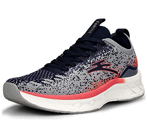 Feethit Womens Breathable Running Shoes Comfortable Workout Shoes Slip Resistant Gym Sneakers Non Slip Tennis Shoes Lightweight Walking Shoes Salmon Pink Size 9.5 #TOP1