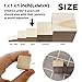 MUXGOA Unfinished Wooden Cubes,Pack of 50 Wood Blocks for Crafting,1 Inch Wood Square Blocks for Crafts Making & DIY Projects & Decor