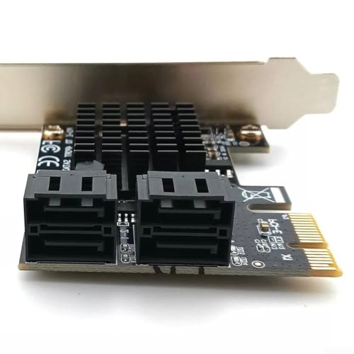 Tarjeta PCIe SATA 3.0 de 4 puertos independientes para almacenamiento RAID y disco duro múltiple 6