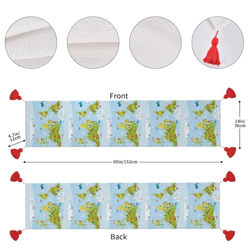 Chemin de table de Noël pour décoration de table intérieure ou extérieure de fête