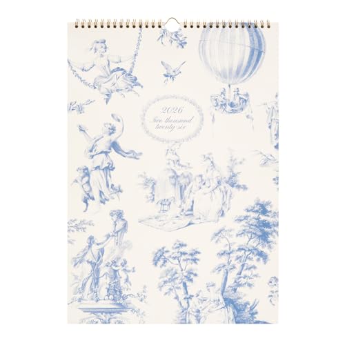 Kokonote Calendario 2026 pared grande Versailles   Almanaque pared 2026 : Planificador mensual A3 : Con Ilustraciones a todo Color, espacio para Anotar, Pegatinas y Fácil de colgar