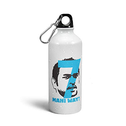 Image of Prink MS Dhoni Sipper Water Bottle | Cricket Captain Bottle | Mahi Best Indian Cricketer | Printed for Fans, Gym, Sports | 600ml