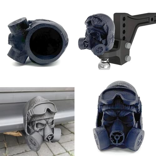 Cover Cap for The Trailer Coupling, Applicable Trailer Covers Diameter of 50mm, Christmas Car Trailer Coupling Cover, Truck, Recreational Vehicle Accessories. (Mask)