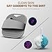 Zinc Infused Silicone Body Scrubber for Men, New Upgrade Deep Exfoliating Body Scrubber for Shower, Silicone Loofah Men for Sensitive Skin with Lathering Bristles and Ergonomic Non-Slip Handle (Gray)