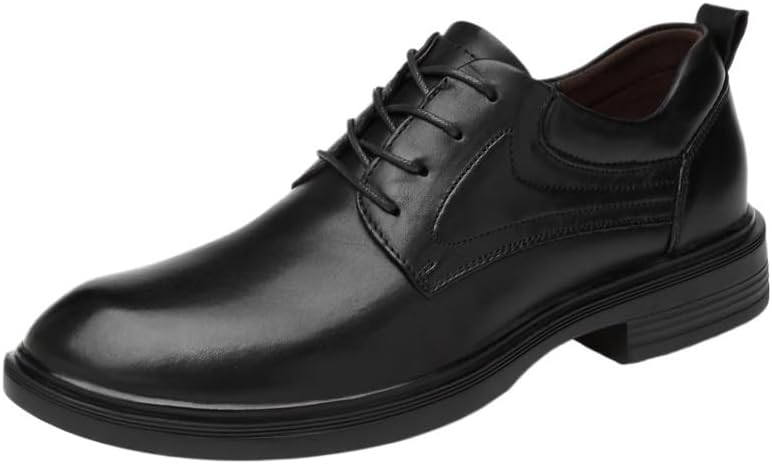 Men's Business Dress Shoes Casual Big-headed Mid-heeled Shoes Heightening warm wear-resistant Comfortable Shoes for Men