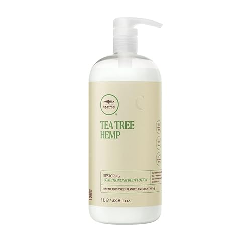 Miniatura 2 de Tea Tree Hemp Restoring Conditioner & Body Lotion, 2-in-1 Hydration, For All Hair Types