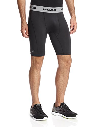 HEAD Men's Compression Performance Shorts, Black, Medium